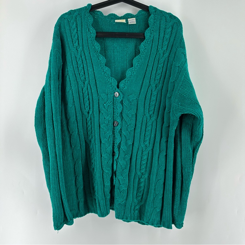 Vintage Granny’s Button Up Chenille Cardigan Sweater